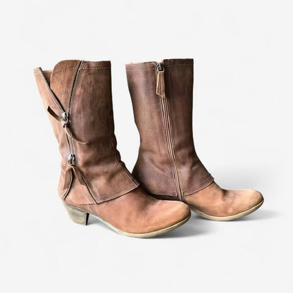 Calantha | Tan Suede Autumn Boots