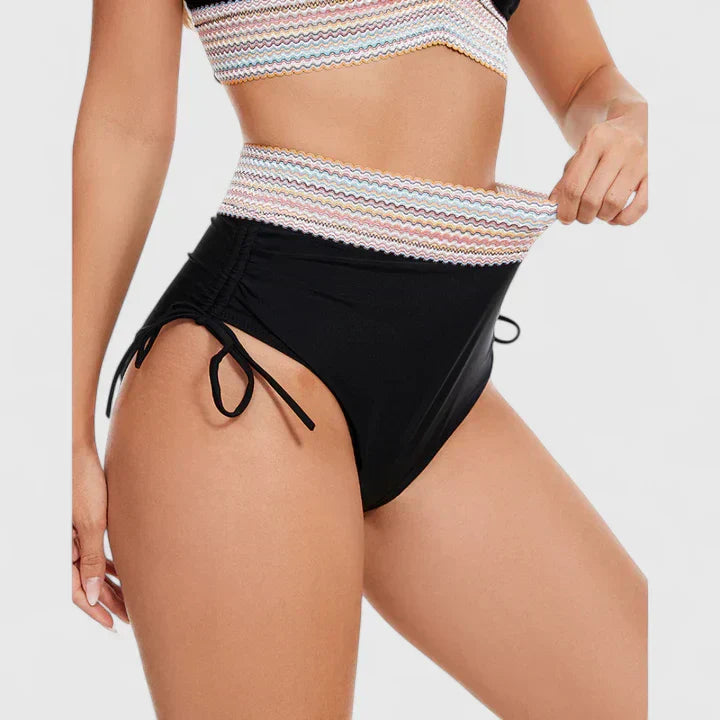 Calista | Women’s High-Waisted Pink Bikini Swimsuit Set