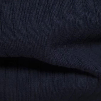 Beckett | Navy Ribbed Premium Everyday Comfort Sweater