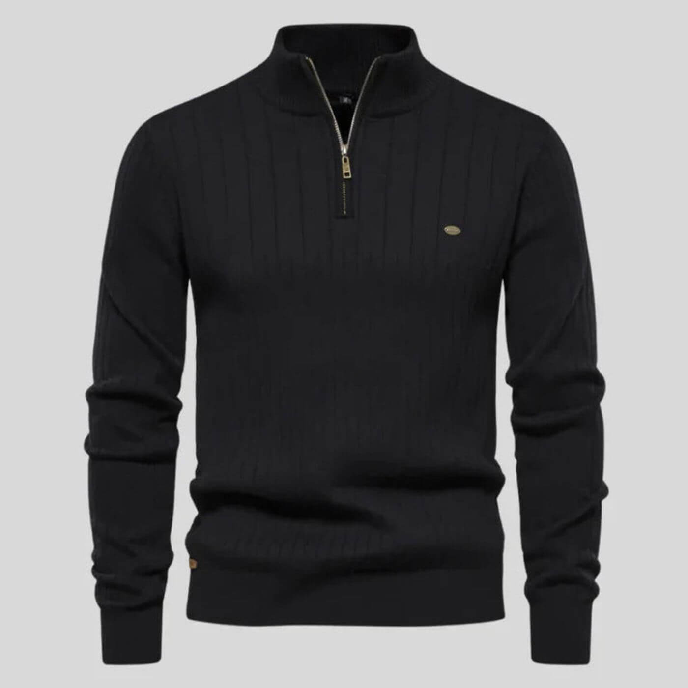 Beckett | Navy Ribbed Premium Everyday Comfort Sweater