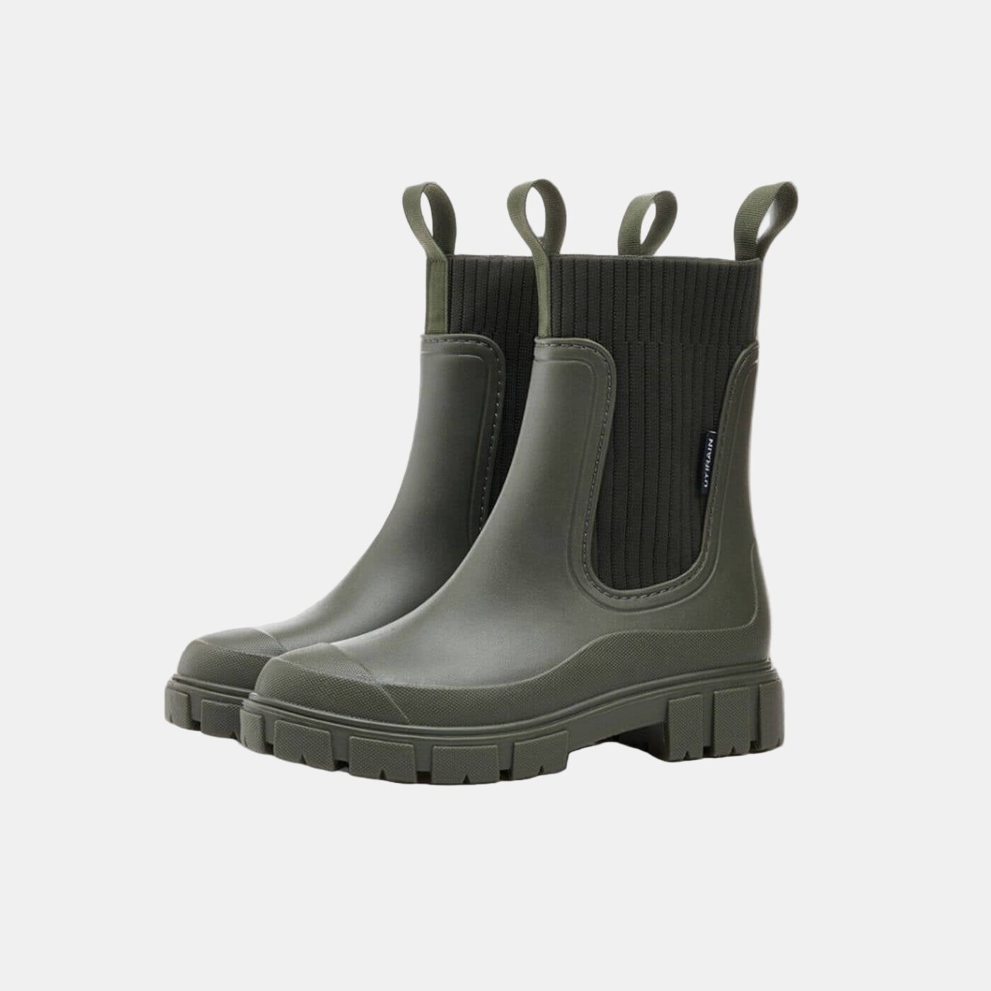 Aurora | Black Ribbed Orthopedic Boots