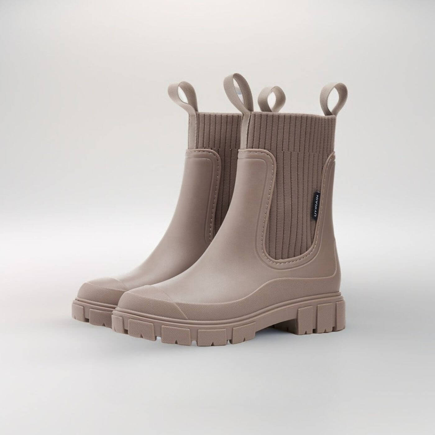 Calantha | Black Ribbed Elegant Boots