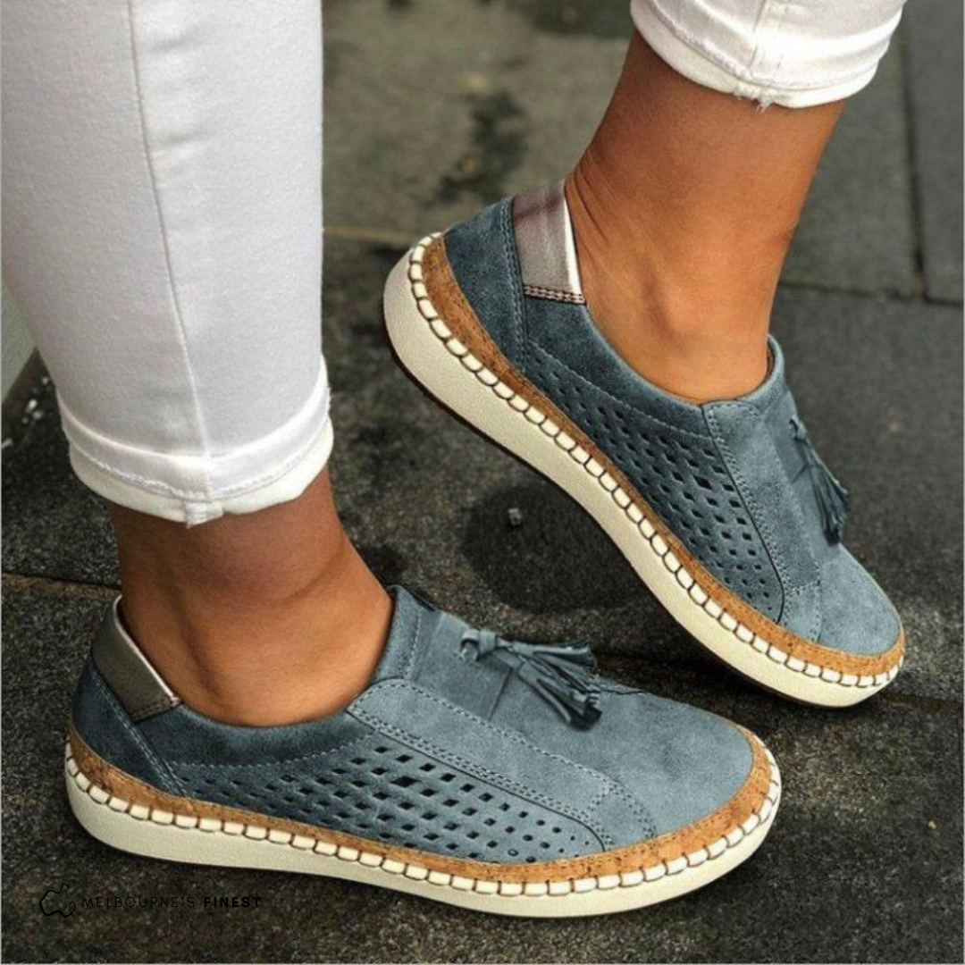 Willow | Women's Olive Slip On Platform Walking Shoes