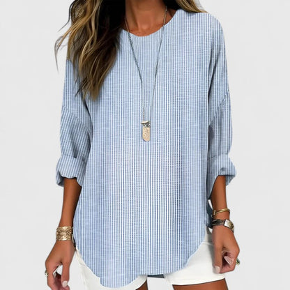 Calantha | Elegant Beige Comfortable Blouse