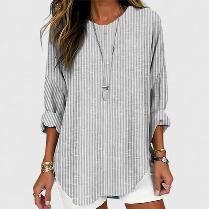 Calantha | Elegant Beige Comfortable Blouse
