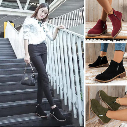 Calantha | Burgundy Suede Orthopedic Boots