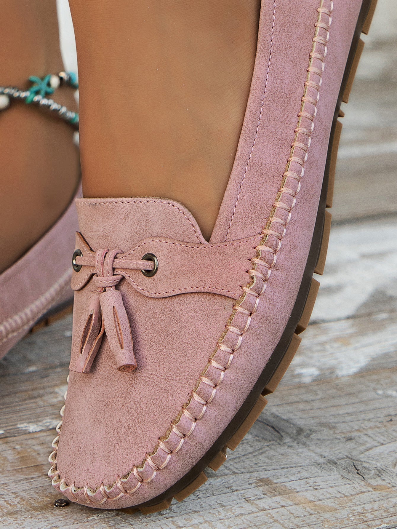 Astrid | Navy Blue Comfortable Soft Moccasins