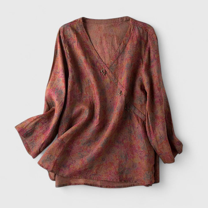 Calista | Elegant Lilac Comfortable Blouse