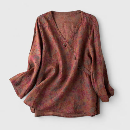 Calista | Elegant Lilac Comfortable Blouse