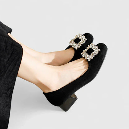 Calantha | Brown Suede Orthopedic Heels