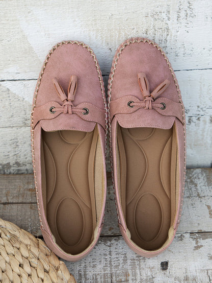 Astrid | Navy Blue Comfortable Soft Moccasins