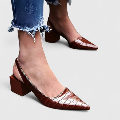 Calista | Elegant Black Cut-Out Sandals