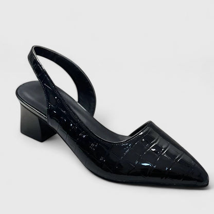 Calista | Elegant Black Cut-Out Sandals