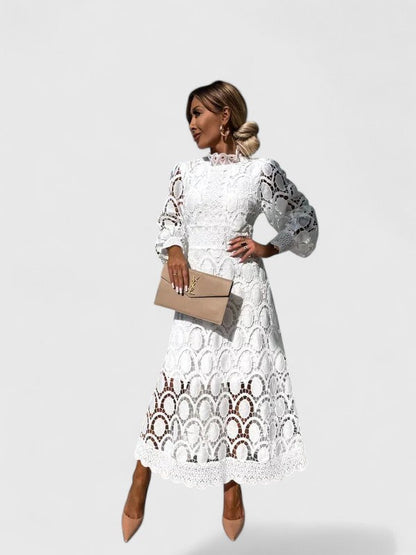 Calantha | Elegant Lace Black Dress