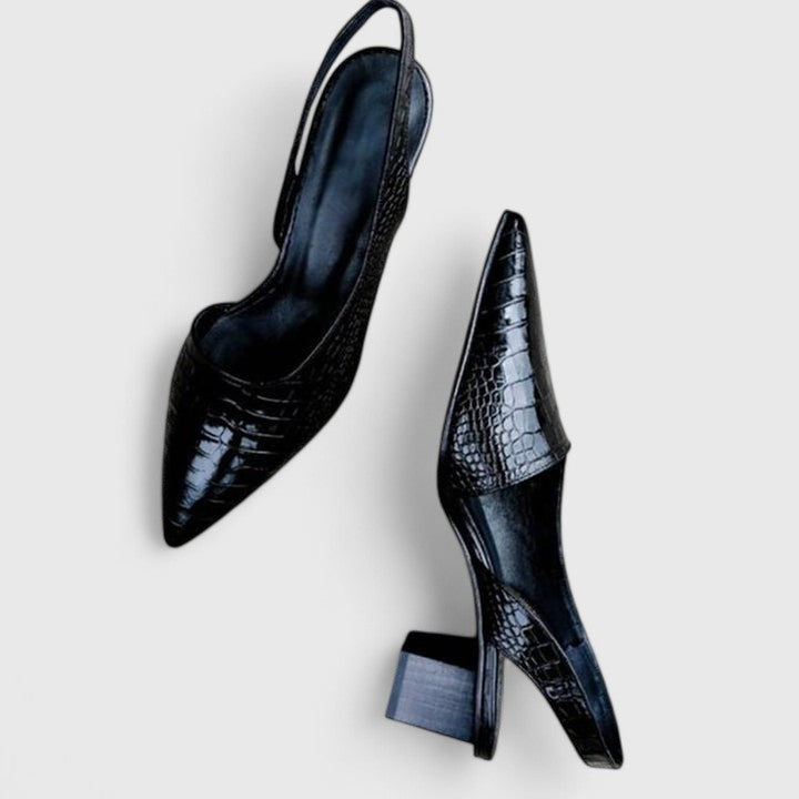 Calista | Elegant Black Cut-Out Sandals