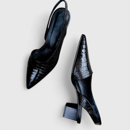 Calista | Elegant Black Cut-Out Sandals