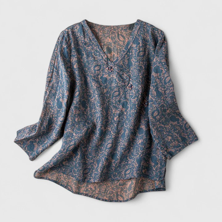 Calista | Elegant Lilac Comfortable Blouse