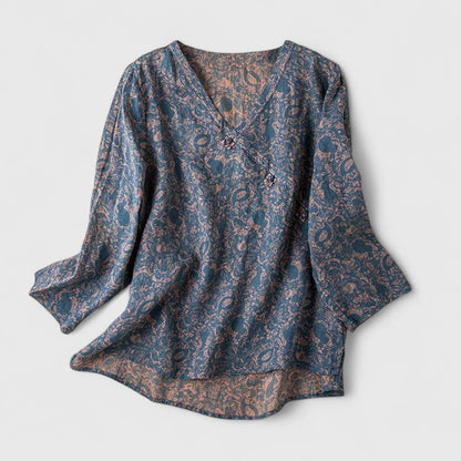 Calista | Elegant Lilac Comfortable Blouse