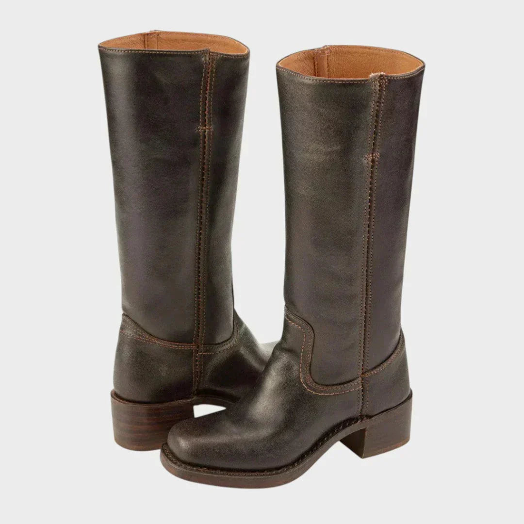 Astrid | Tall Black Orthopedic Boots