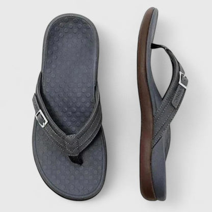 Alethea | Blue Orthopedic Sandals with Buckle Straps