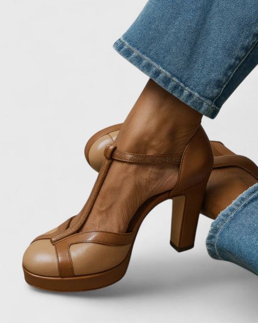 Astrid | Tan Sophisticated Heels
