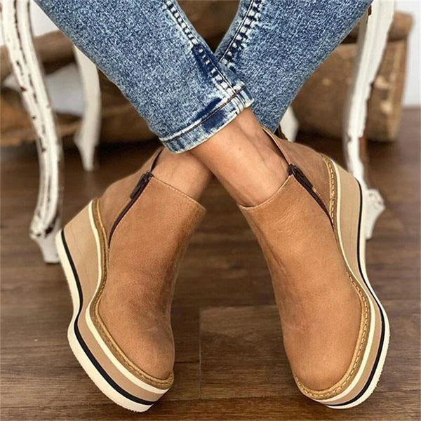 Alethea | Tan Suede Sophisticated Boots