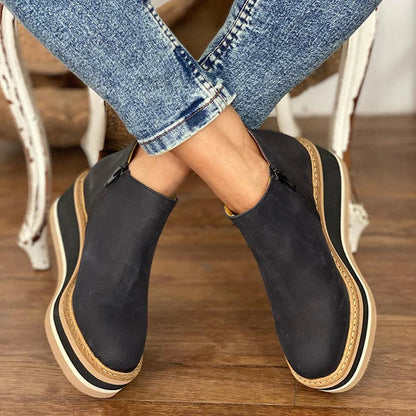 Alvina | Tan Suede Orthopedic Waterproof Boots