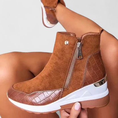 Kalliope | Black Ankle Orthopedic Boots