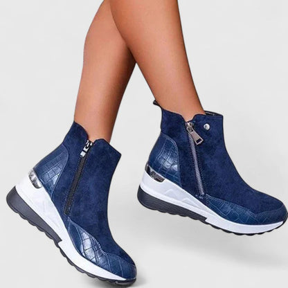 Kalliope | Black Ankle Orthopedic Boots
