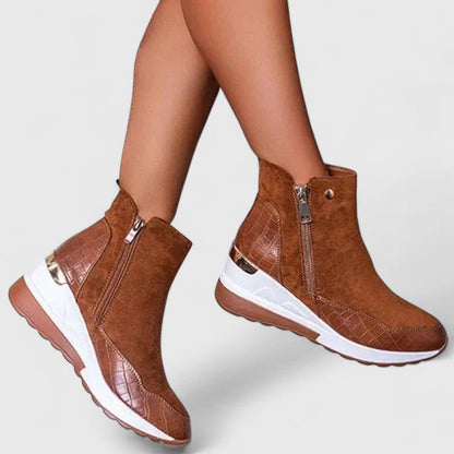 Kalliope | Black Ankle Orthopedic Boots
