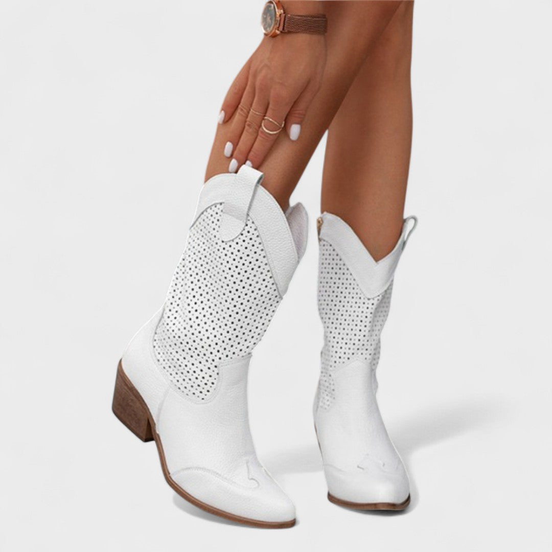 Alethea | Tan Suede Chic Comfort Boots