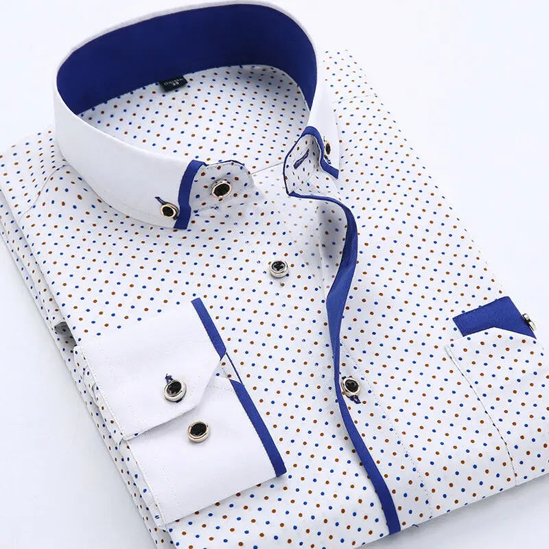 Beckett | Monochrome Modern Long-Sleeve Shirt