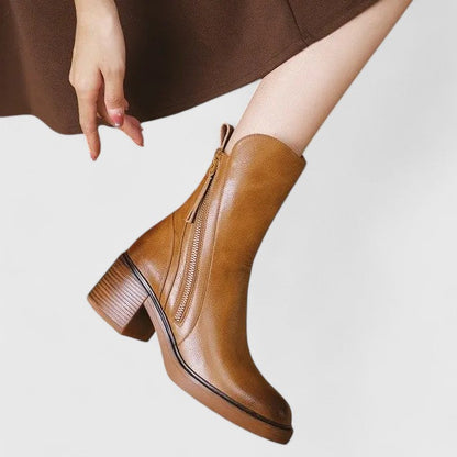 Aurora | Black Leather Elegant Boots