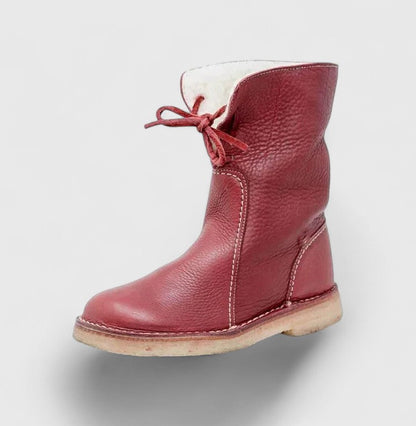 Brown Shearling Orthopedic Boots