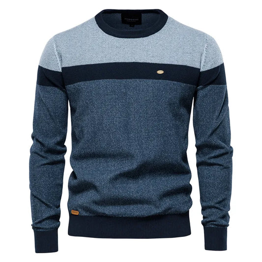 Beckett | Navy Blue Classic Warm Elegance Sweater