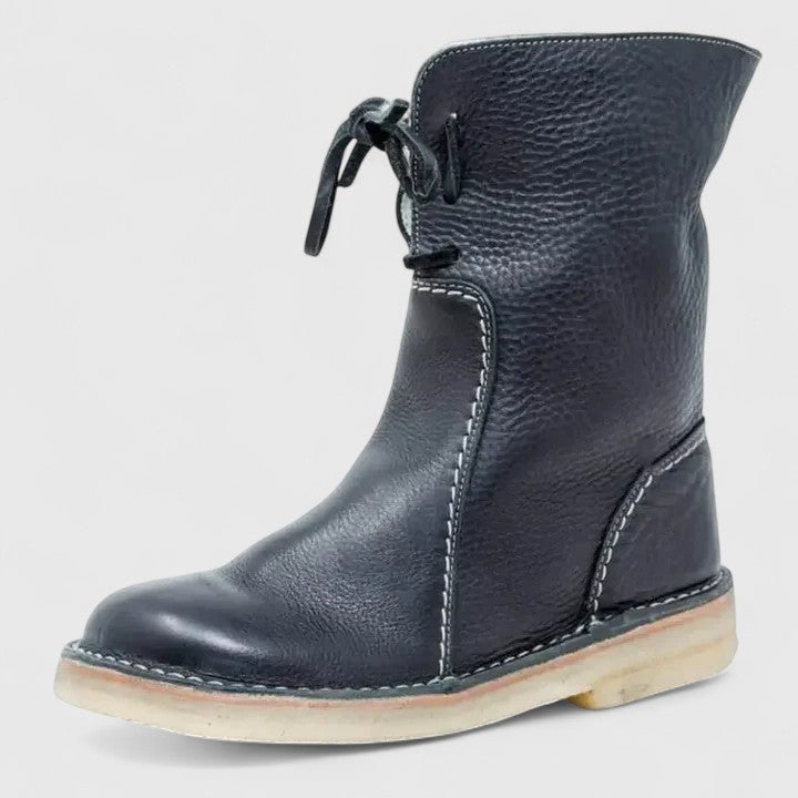 Brown Shearling Orthopedic Boots