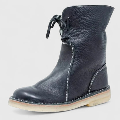 Brown Shearling Orthopedic Boots