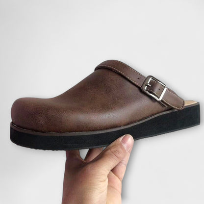 Calista | Brown Leather Orthopedic Shoes