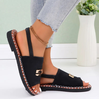 Calista | Denim Orthopedic Wedge Heel Sandals