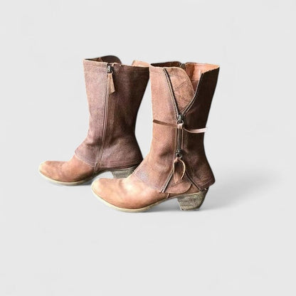 Calantha | Tan Suede Orthopedic Boots
