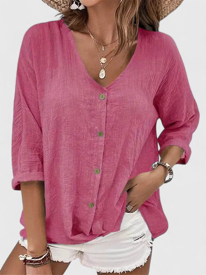 Alethea | Ethereal Blue Sophisticated Blouse