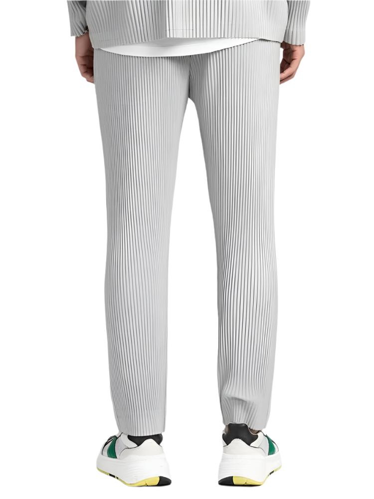 Beckett | Light Grey Ribbed Corduroy Cotton Pants