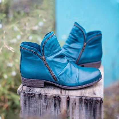 Kaida | Teal Orthopedic Ankle Boots