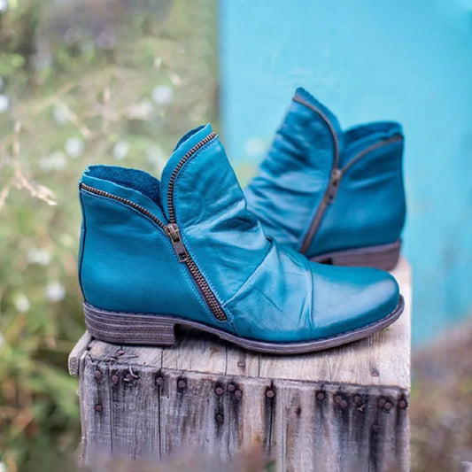 Kaida | Teal Orthopedic Ankle Boots