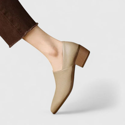 Calantha | Beige Pointed-Toe Orthopedic Shoes