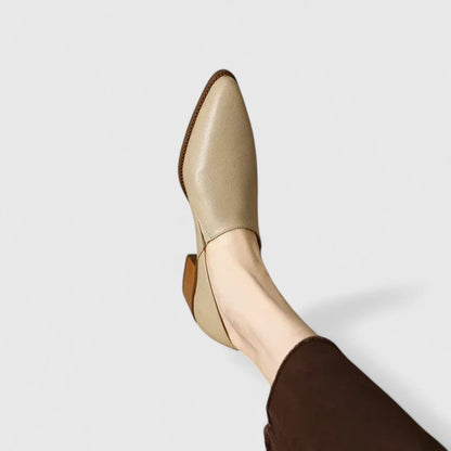 Calantha | Beige Pointed-Toe Orthopedic Shoes