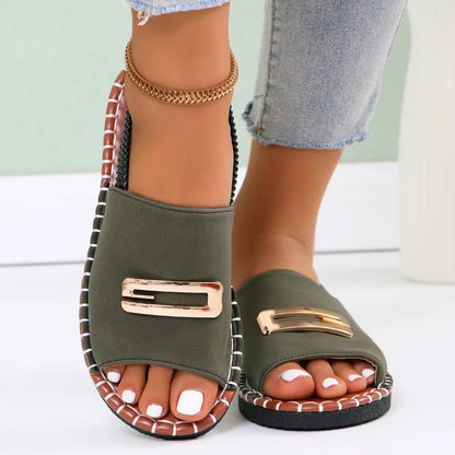 Calista | Denim Orthopedic Wedge Heel Sandals