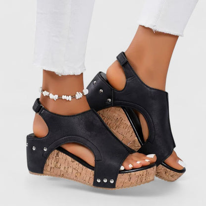 Calanthe | Elegant Blue Orthopedic Sandals