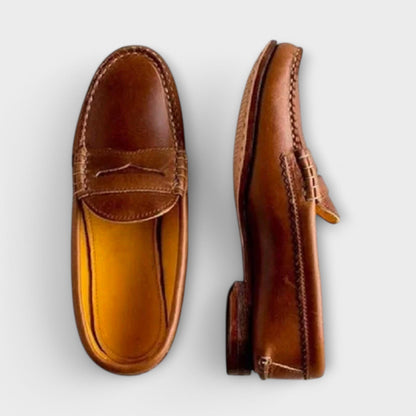 Aurelia | Tan Classic Women's Loafers