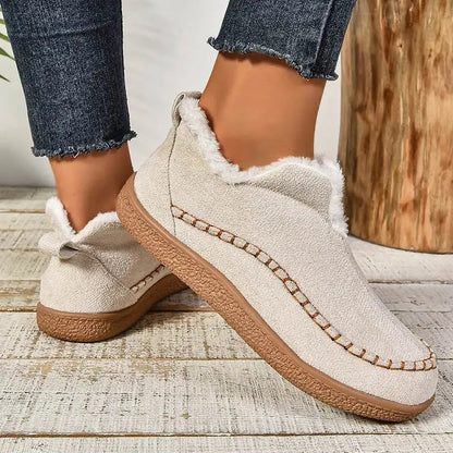 Aurelia | Beige Faux Shearling Orthopedic Boots
